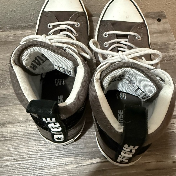 Converse all star size 10 men or 12 woman grey/black/white - used - Picture 4 of 5